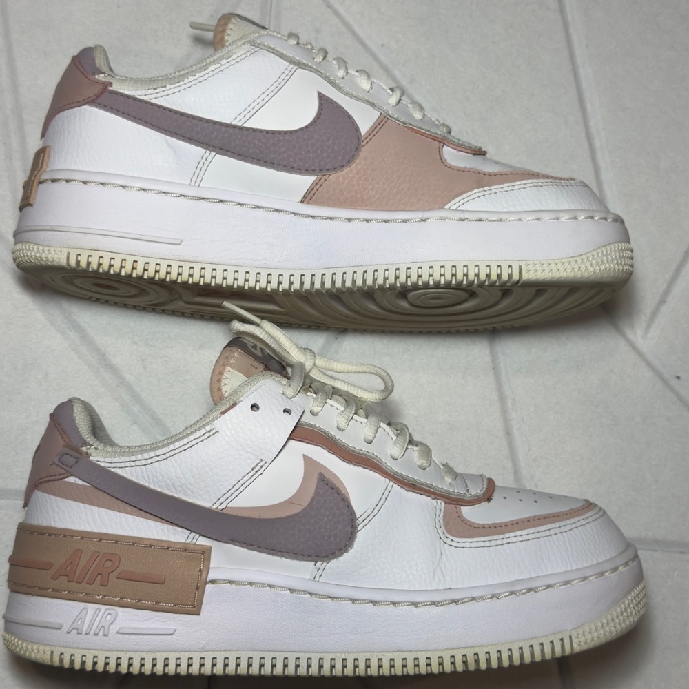 Nike Air Force 1 Shadow "Pale Coral/Cashmere" - Women’s 8.5 (CI0919-11) - Picture 4 of 11